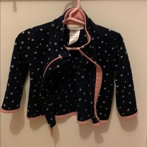 Fleece toddler girls zip up